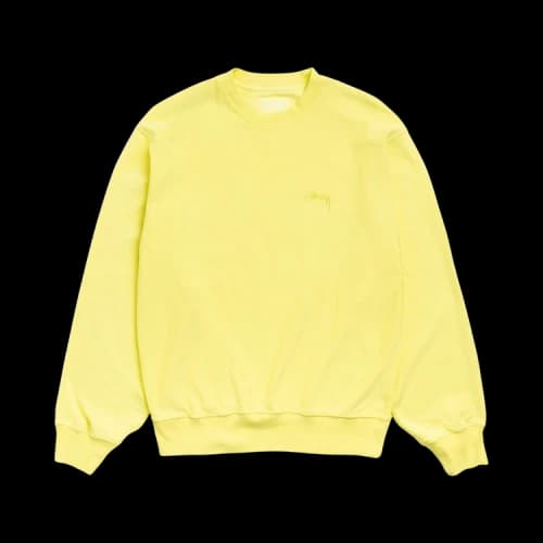 Stussy Lightweight Terry Crew 'Yellow'