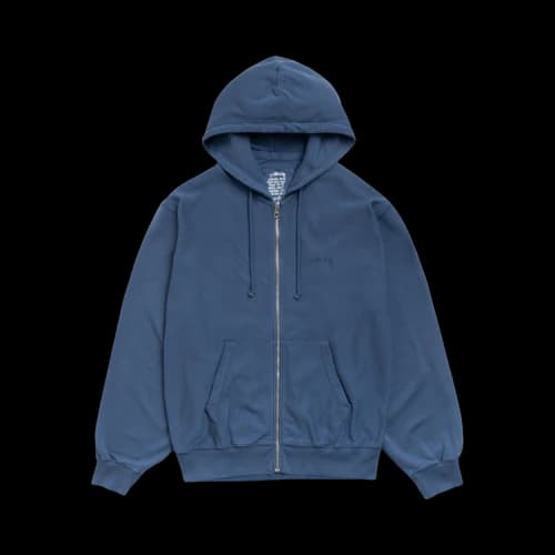 Stussy Lightweight Terry Zip Hoodie 'Blue'