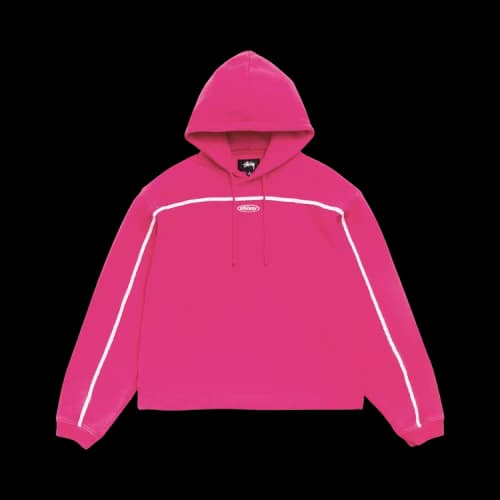Stussy Oval Pullover Hoodie 'Pink'