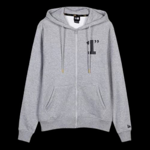 New Era Unisex Bruce Lee Fleece Cardigan Grey