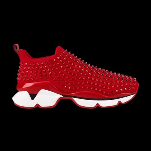 Christian Louboutin Spike Sock 'Red'