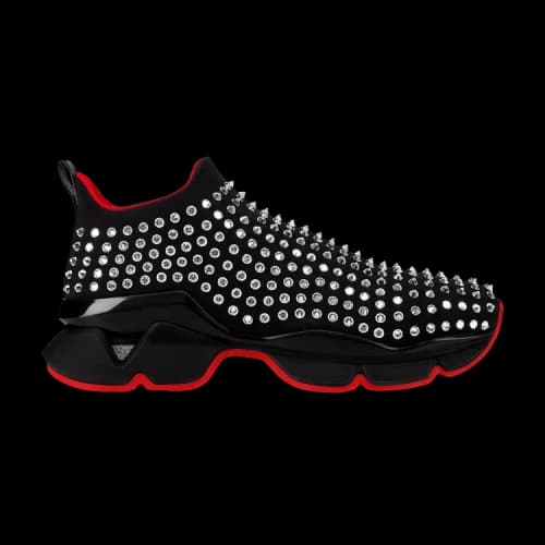 Christian Louboutin Spike Sock 'Silver Black'