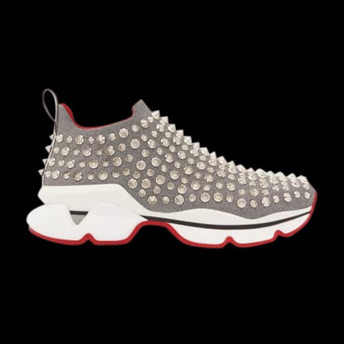 Christian Louboutin Spike Sock 'Silver' (Women's)