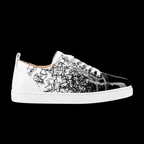 Christian Louboutin Louis Flat 'White Black' (Women's)