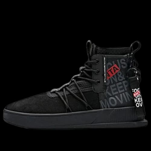 ANTA Skateboarding Series Sneakers High 'Black Grey Red'