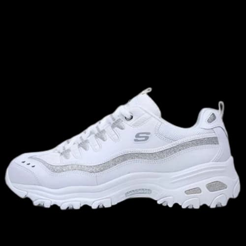 Skechers D'lites-Now & Then 'White Silver' (Women's)