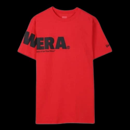 New Era logo Printing Round Neck Short Sleeve Unisex Red