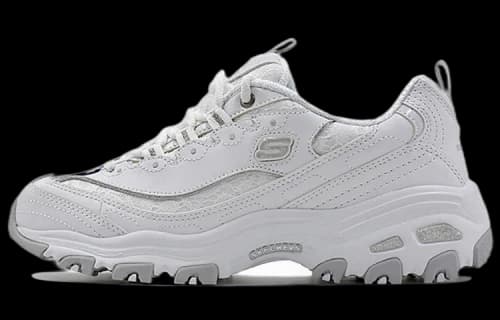 Skechers D'Lite-Looking Glass 'White Grey' (Women's)