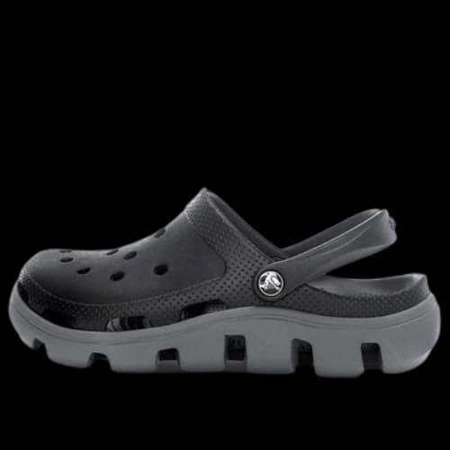 Crocs Duet Beach Sandals Black Gray 'Black Grey'