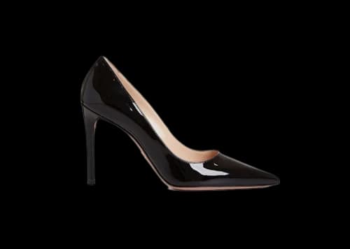 Prada Vernice 100mm Pumps Black Patent Leather