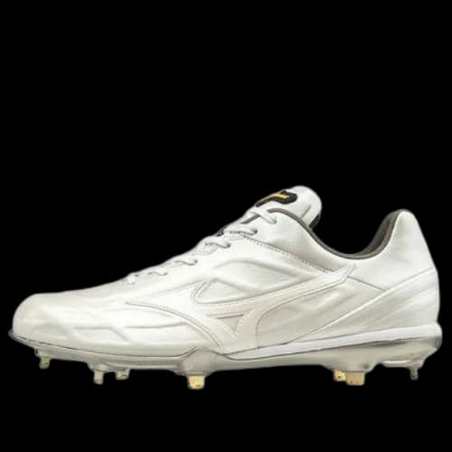 Mizuno Pro QS Low Top Wear-Resistant Baseball Shoes White Gray
