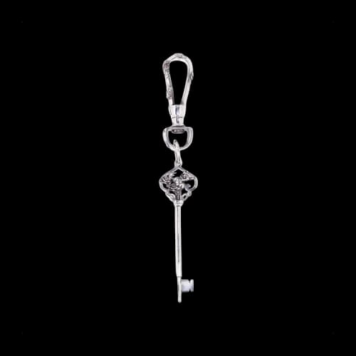 Enfants Riches Déprimés Large Key On Masonic Clip 'Silver'