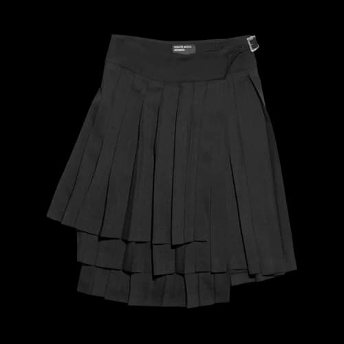 Enfants Riches Déprimés Tiered Pleated Skirt 'Black'