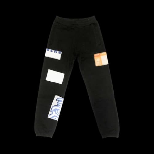 Chinatown Market Overlocked Patchwork Pants Sweatpants 'Black'