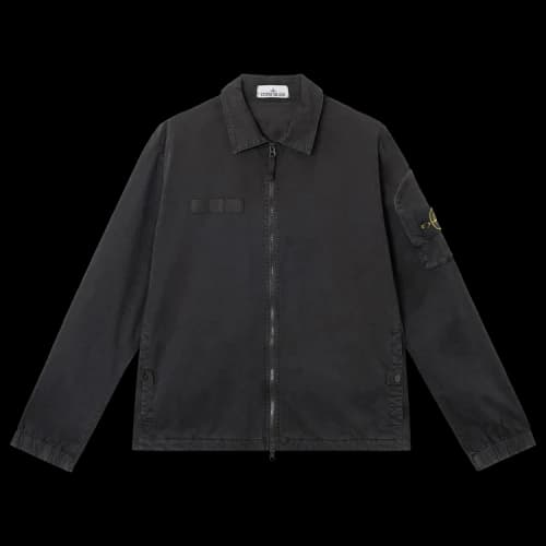 Stone Island Organic Stretch Broken Overshirt 'Black'
