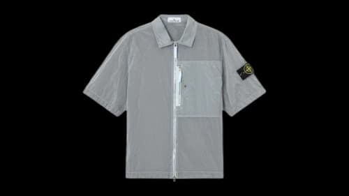 Stone Island Nylon Metal Econyl 1200035 Shirt Sky Blue