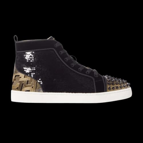 Christian Louboutin Louis Spikes Orlato High 'Black'