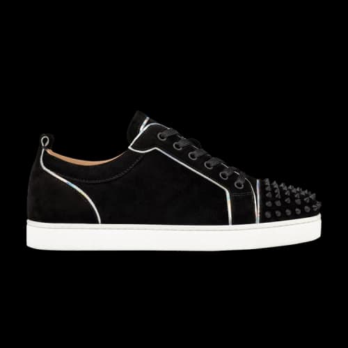 Christian Louboutin Louis Junior Spikes Orlato Flat 'Black'