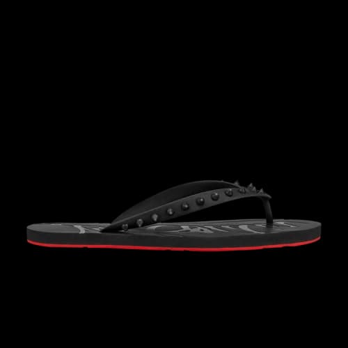 Christian Louboutin Loubi Flip Slide Black