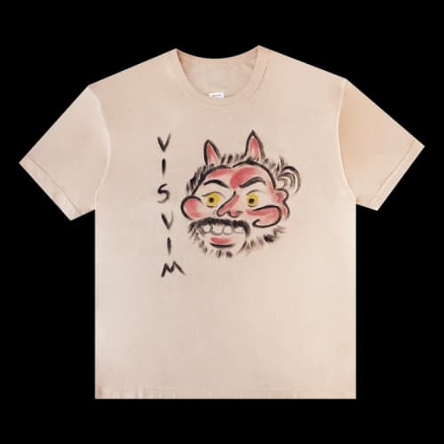 Visvim Jumbo Short-Sleeve Aka Oni Tee 'Pink'