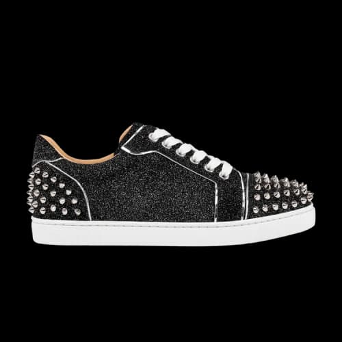 Christian Louboutin Vieira 2 Flat 'Black Silver' (Women's)