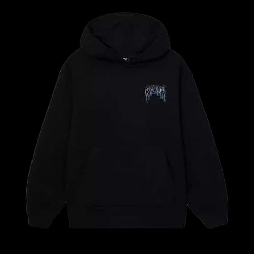 Revenge Blue Lightning Arch Logo Hoodie 'Black'