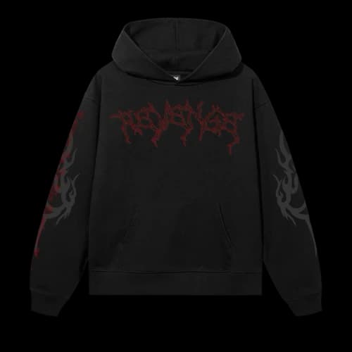 Revenge Red Lightning Cerberus Hoodie 'Black'