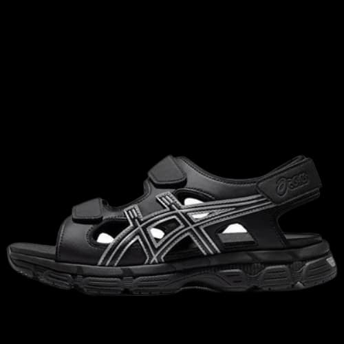 ASICS Kahana Sd Outdoor Sports Unisex Sandals 'Black Silver'