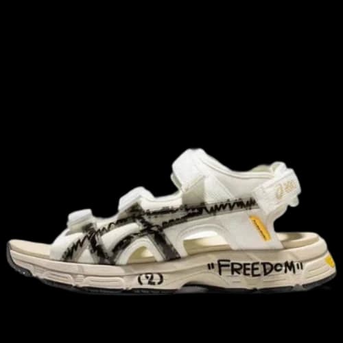 ASICS x Trouble Smile Kahana Sd2 Sandals 'White Black Beige'