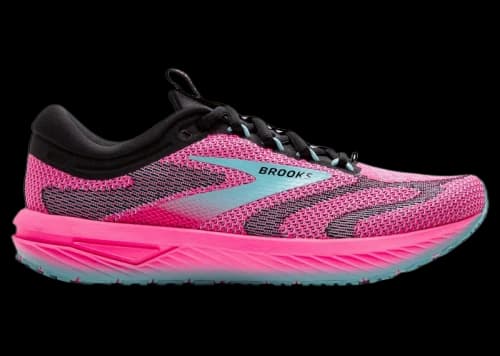 Brooks Revel 7 Knockout Pink Black Aqua (Women's)