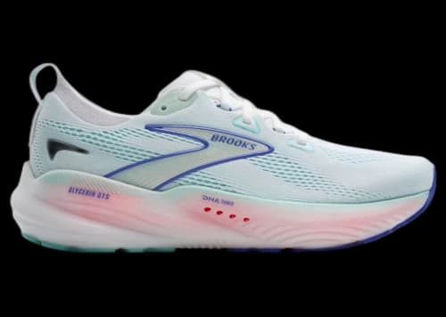 Brooks Glycerin GTS 22 White Limpet Shell Amparo Blue (Women's)