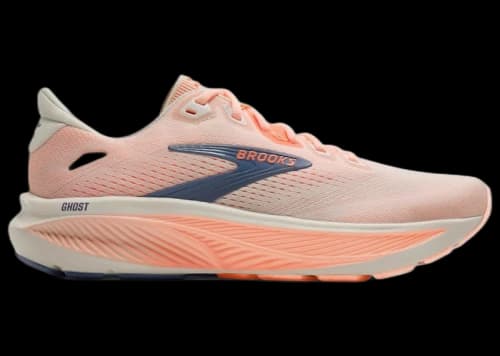 Brooks Ghost 18 Star White Cyber Peach Grey (Women's)