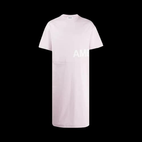 Ambush Knitted Dress Pocket T-Shirt Dress 'Pink'