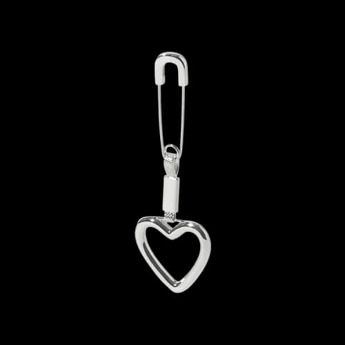 Ambush Heart Earring 'Silver'