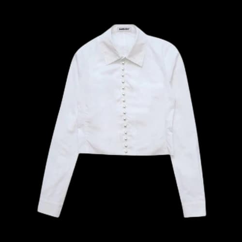 Ambush Fitted Pearl Button Shirt 'White'