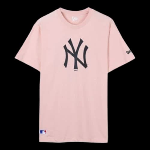 New Era MLB Large LOGO Round Neck Short Sleeve Unisex Pink
