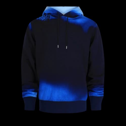 Ferragamo Ombre Leopard Print Hoodie 'Blue'