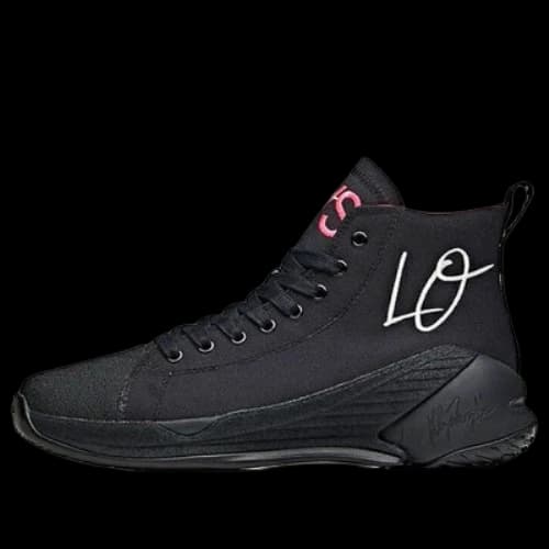 ANTA Basketball Series Sneakers Canvas 'Black Pink' (Women's)