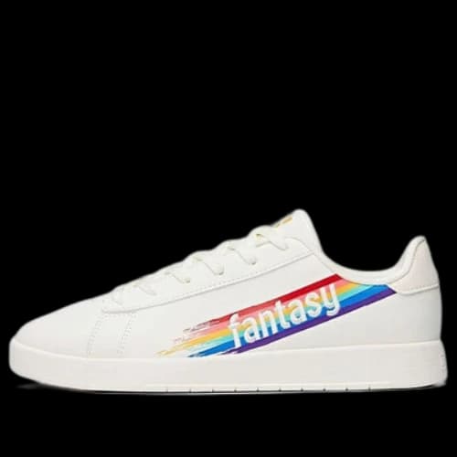 ANTA Skateboarding Series Sneakers 'White with Rainbow' (Women's)