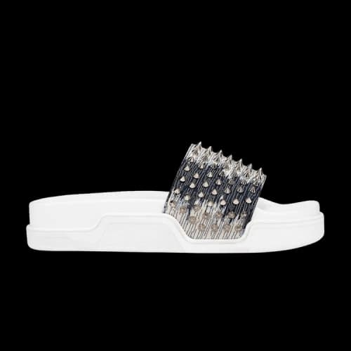 Christian Louboutin Pool Fun Slide 'Denim Silver'