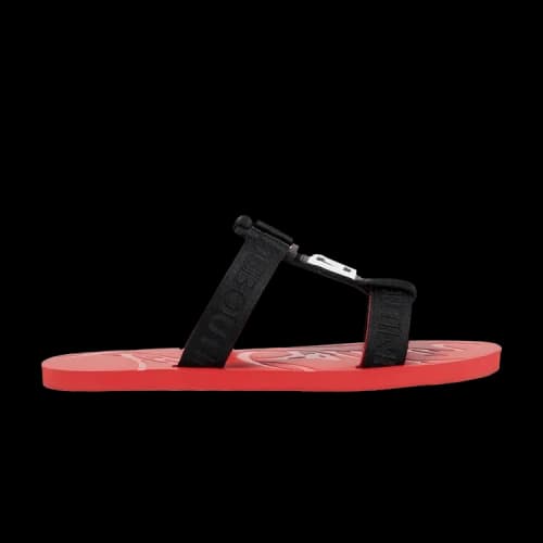 Christian Louboutin Surf Flat Slide 'Black Red'
