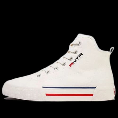 ANTA High Top Canvas Shoes 'Ivory Red' (Women's)