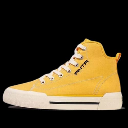 ANTA High Top Canvas Shoes 'Yellow Beige' (Women's)