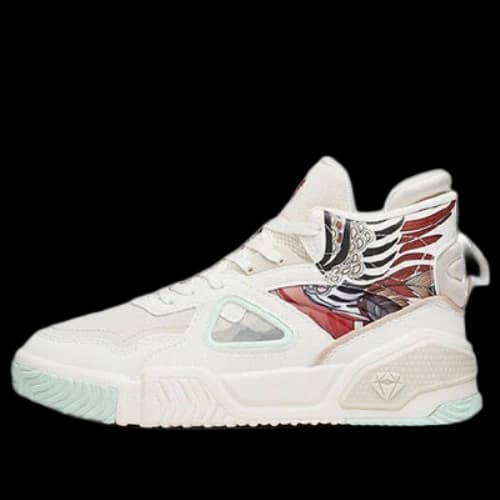 ANTA High Top Skateboarding Shoes 'White Red Blue' (Women's)