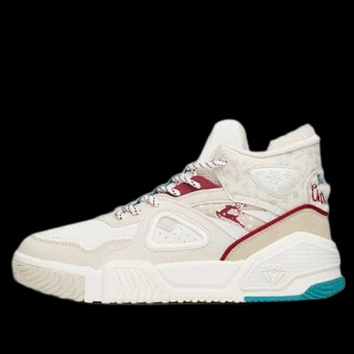ANTA Life Series Sneakers High 'Flame Grey White Red' (Women's)