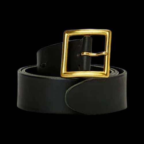 Visvim Plain Damaged 40mm Belt 'Black'