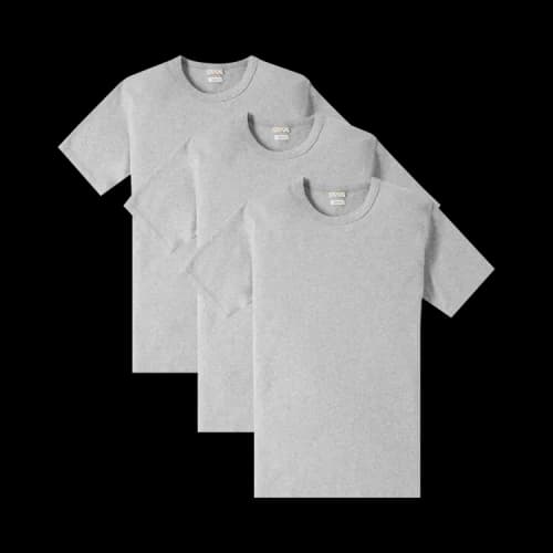 Visvim Sublig Wide 3 Pack Short-Sleeve 'Grey'
