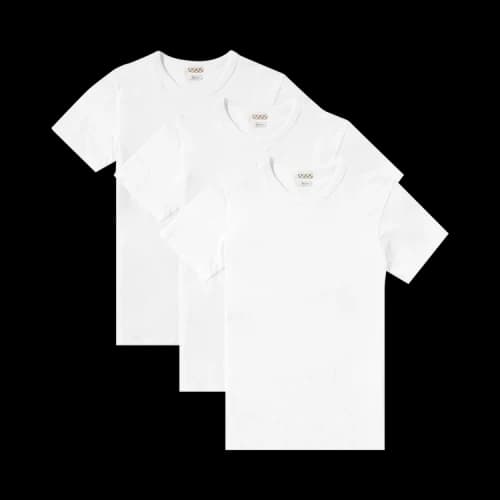 Visvim Sublig Wide 3 Pack Short-Sleeve 'White'