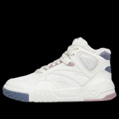 ANTA High-Top Skateboard Sneakers 'White Grey Flame' (Women's)