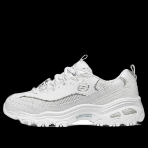 Skechers D lites 1.0 White/Silver (Women's)